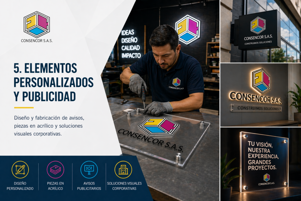 Elementos Personalizados y Publicidad Corporativa