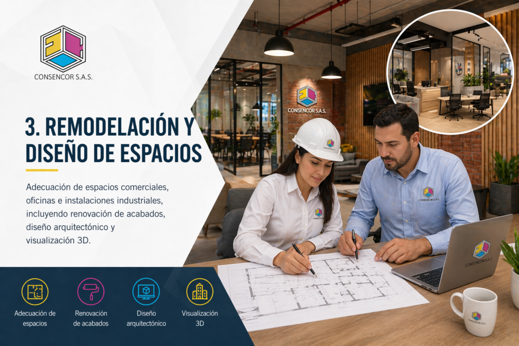 Remodelación y diseño de espacios